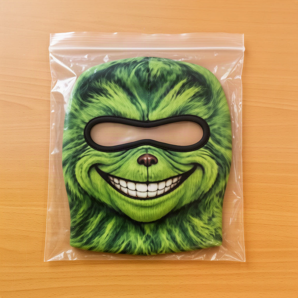 Full-Face Warming Green Grin Ski Mask Balaclava