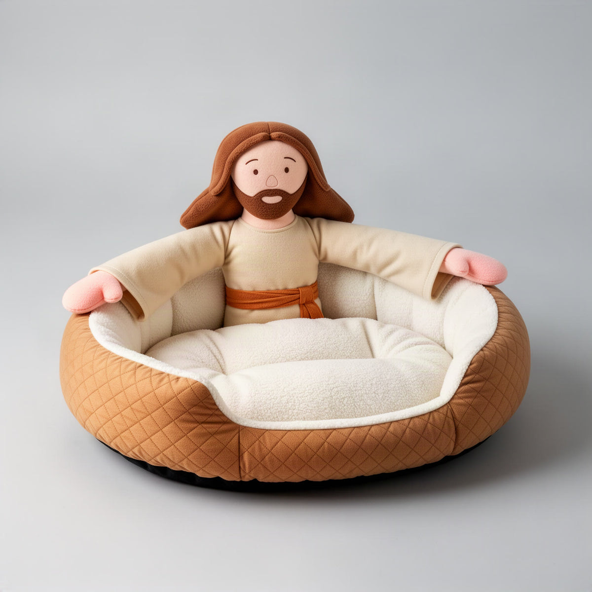 Jesus Plush Dog Bed