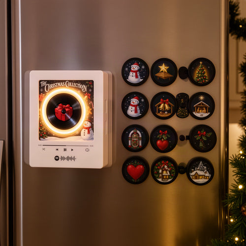Swap-A-Disc Christmas Music Box Fridge Magnet