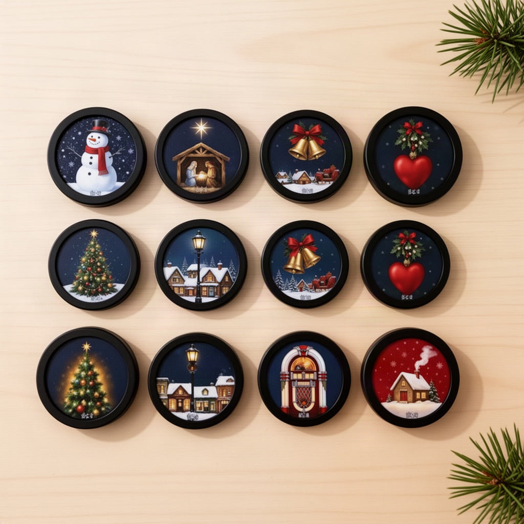 Swap-A-Disc Christmas Music Box Fridge Magnet