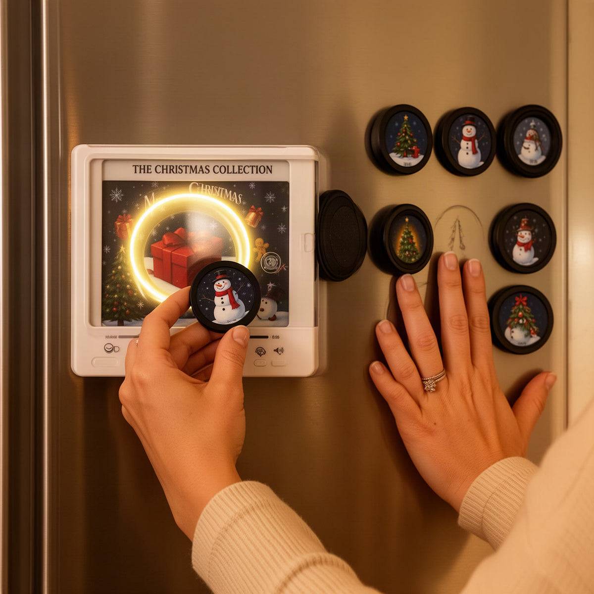 Swap-A-Disc Christmas Music Box Fridge Magnet