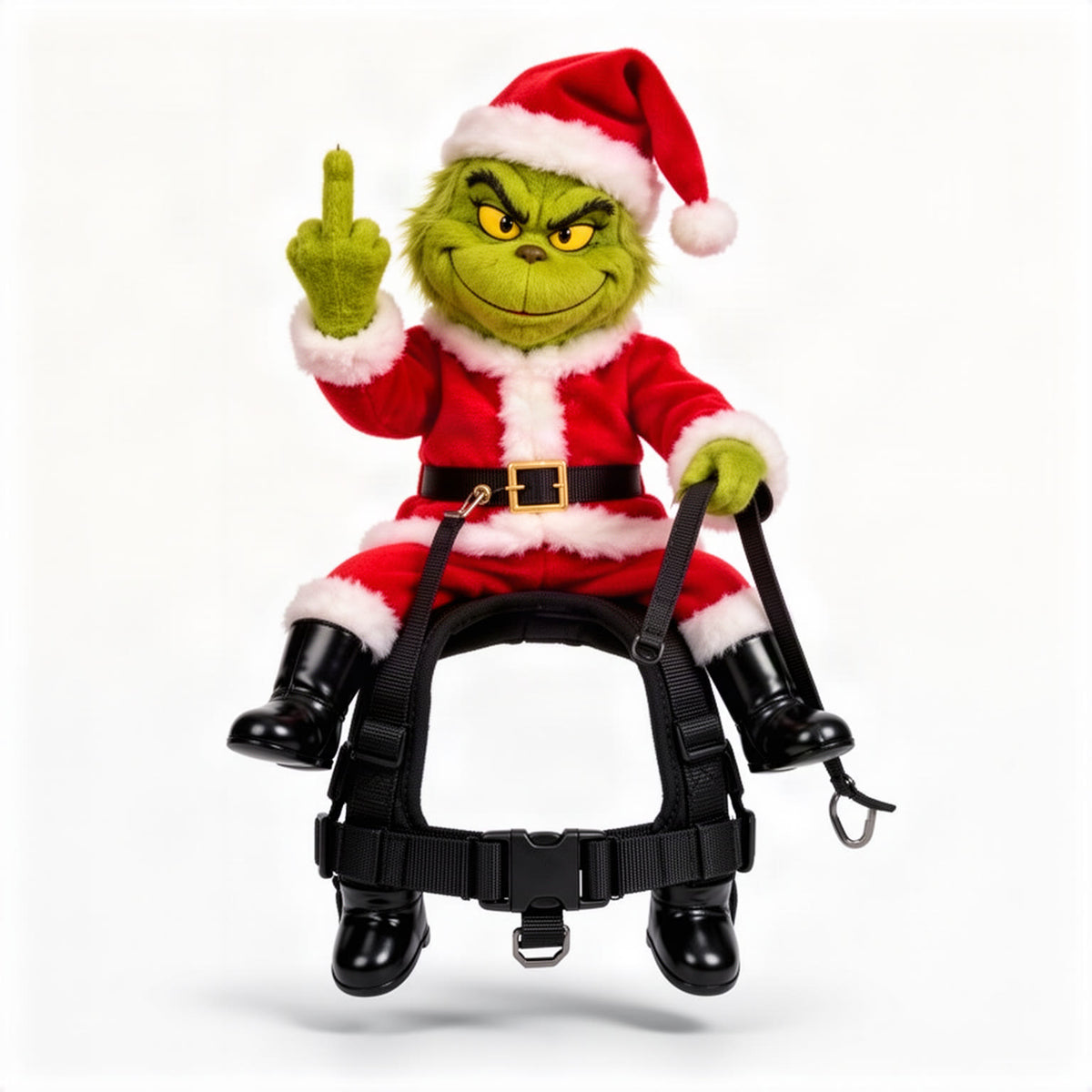 Holiday Laugh-Riot Santa Rider Dog Costume Harness